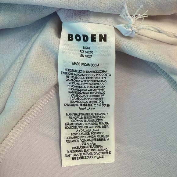 Boden Anthropologie Women’s Ikat Cap Sleeve Tie Cut Out One-Piece Swimsuit Small - Picture 5 of 9